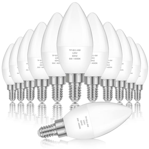 E12 LED Candelabra Light Bulbs 60W Equivalent