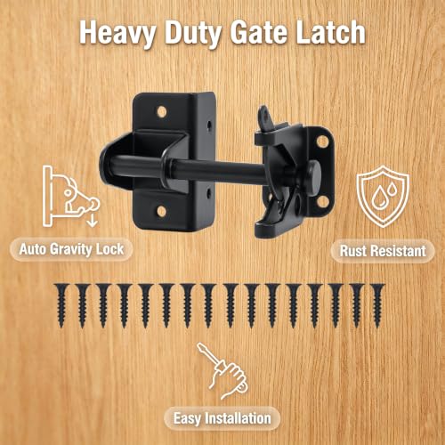 Self Locking Gate Latch