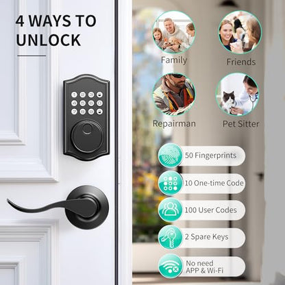 Keyless Entry Door Lock with Handle