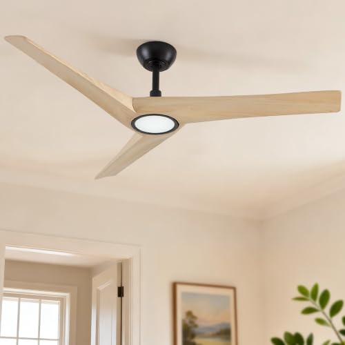 Wood Ceiling Fan with Light
