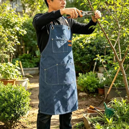 Canvas Tool Apron (Dark Blue)