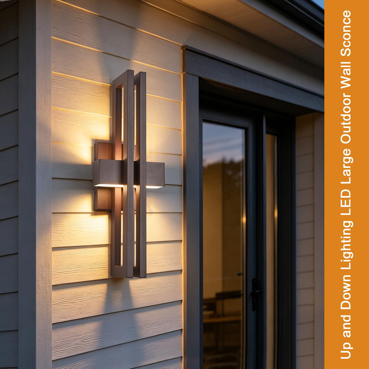 23" Large Modern Minimalist Outdoor Wall Lights 2 (2Pack Large 23"H Textured Bronze)