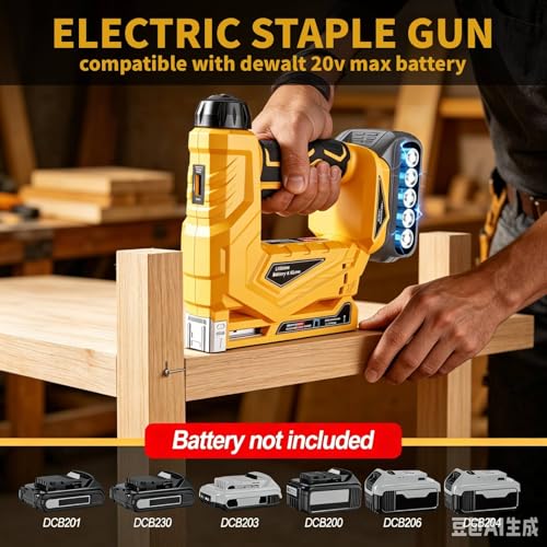 2 in 1 Cordless Brad Nailer Compatible with Dewalt 20V MAX Battery