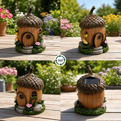 Fairy Garden House with Solar Light