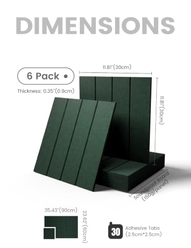 36" x 24" Large Felt Bulletin Board (Christmas Green / Bold-stripe 6-pack)