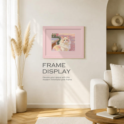 12x16 Blush Pink Picture Frame (Pink Frame Pink Mat / 12x16)
