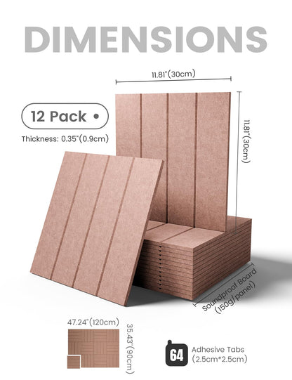 Felt Bulletin Board & Cork Board Alternative 48'' x 36'' (Boho-1 / Bold-stripe 12-pack)