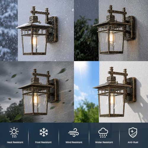 13'' Medium Outdoor Wall Light Fixture with Closed Bottom