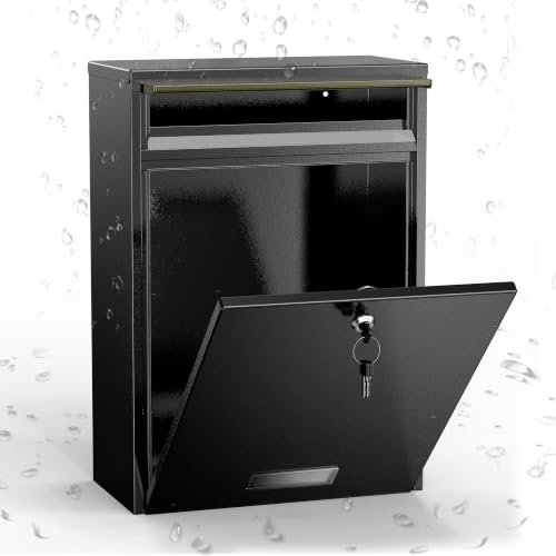 Wall Mounted Locking Mailbox for Outside