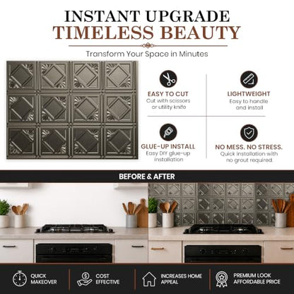Charleston Decorative Kitchen Backsplash Kit