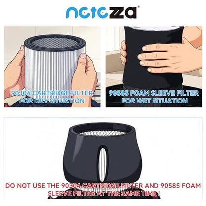 90304 Replacement Filter Kit Fits for shopvac Filter 90304 90350