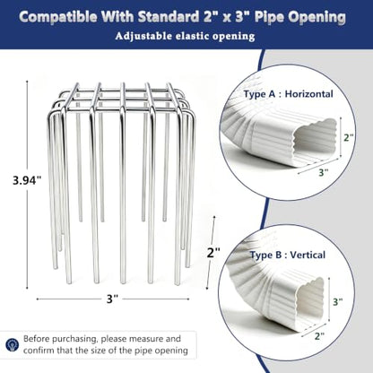Gutter Downspout Guard 304 Stainless Steel
