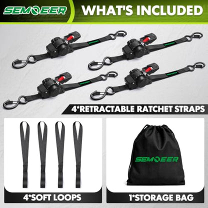 Retractable Ratchet Straps