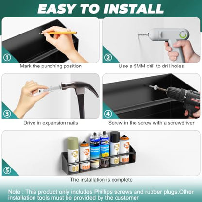 Spray Can Holder Wall Mount for Garage and Workspace