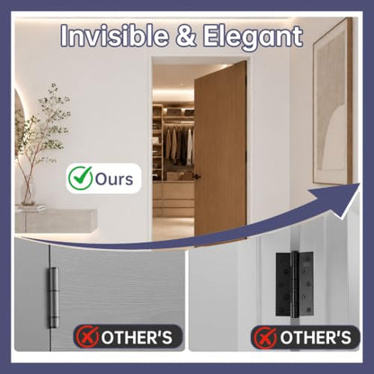 4.5 Inch Interior Hidden Door Hinge 110 Degree Self
