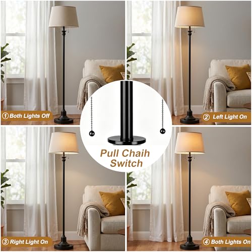 2 Light Floor Lamp for living room