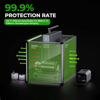 1PCS OD6+ Laser Safety Window Shield For 800