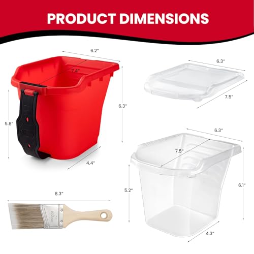 Paint Bucket Kit with Magnetic Holder