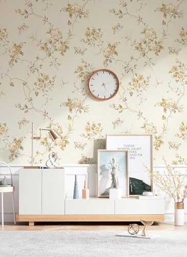 Peel and Stick Wallpaper Floral Wall Paper Modern Decorative Self Adhesive Removable Wallpaper