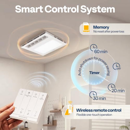 Bathroom Exhaust Fan with Light