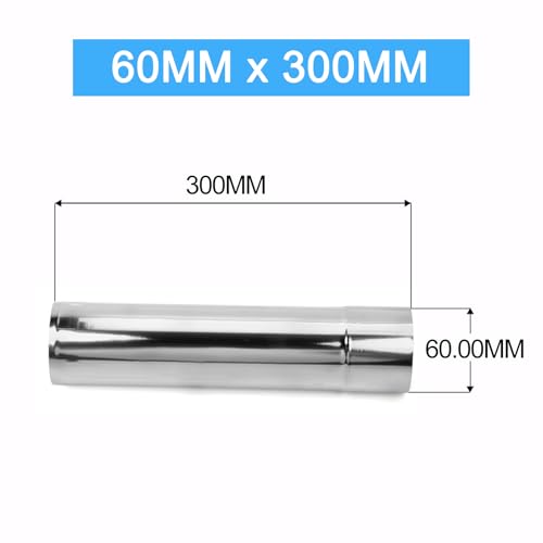 304 Stainless Steel Vent Pipe Universal Exhaust Duct for Home Kitchen Bathroom & Commercial Light Ventilation