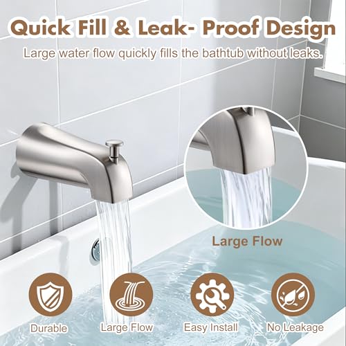 Universal Bathtub Tub Spout with Diverter