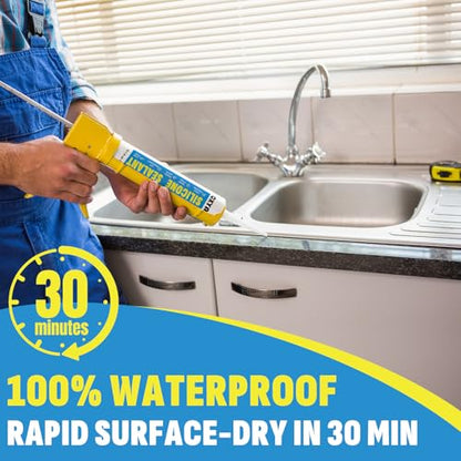 100% Waterproof Silicone Sealant Adhesive Caulking