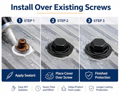 Metal Roof Screw Caps