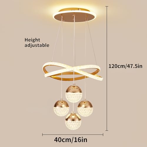 Modern Gold LED Chandeliers