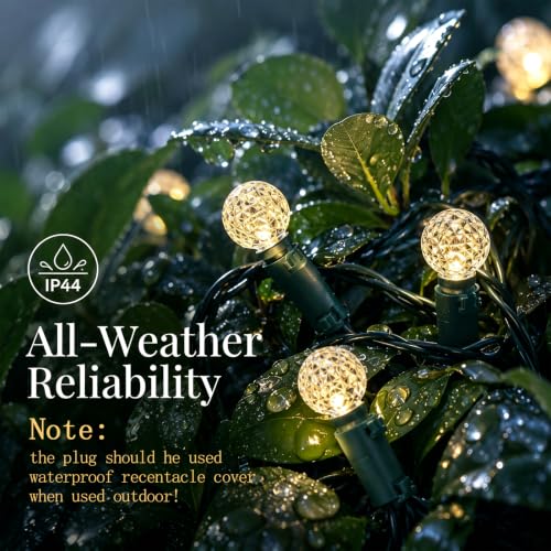 G14 Slow Twinkle Warm White Christmas Globe Lights