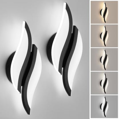 2 Pack Modern LED Wall Sconce