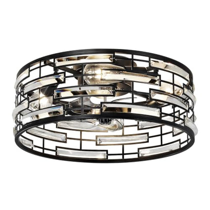 Caged Ceiling Fan with Light