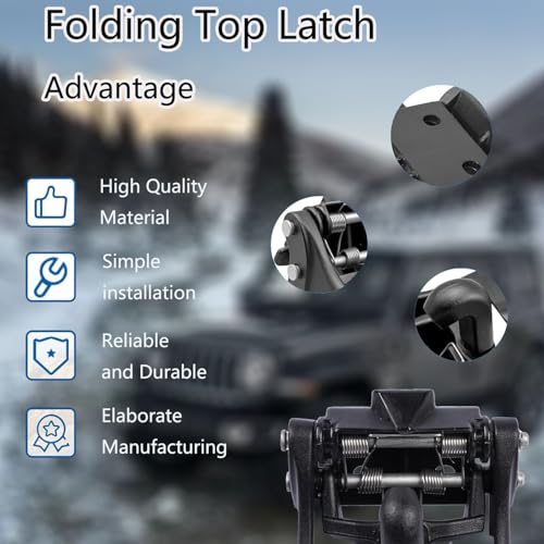 Folding Top Latch Compatible with Gladiator Wrangler JL 68391566AB