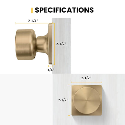 Champagne Bronze Dummy Door Knobs (Champagne Bronze)