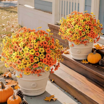 Artificial Fake Plants Flowers for Outdoor Outside Spring Summer Decoration