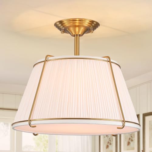 Semi Flush Mount Ceiling Light 16" for Living Room