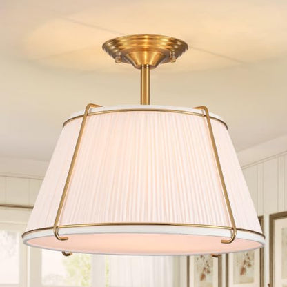 Semi Flush Mount Ceiling Light 16" for Living Room