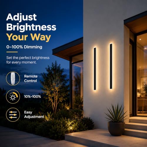 2 Pack Modern Outdoor Wall Lights