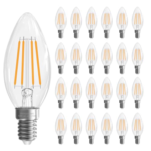 Candelabra Light Bulbs (24 Pack - 4w / Warm White)