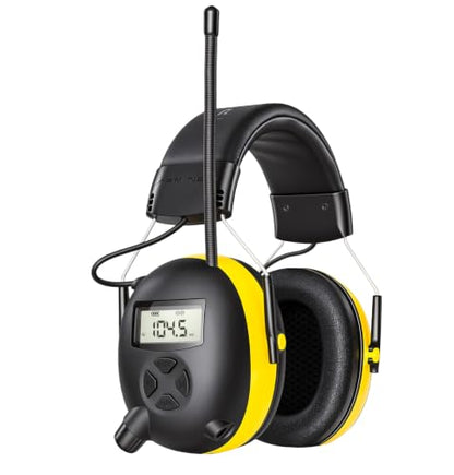 AM FM Radio Headphones for Mowing