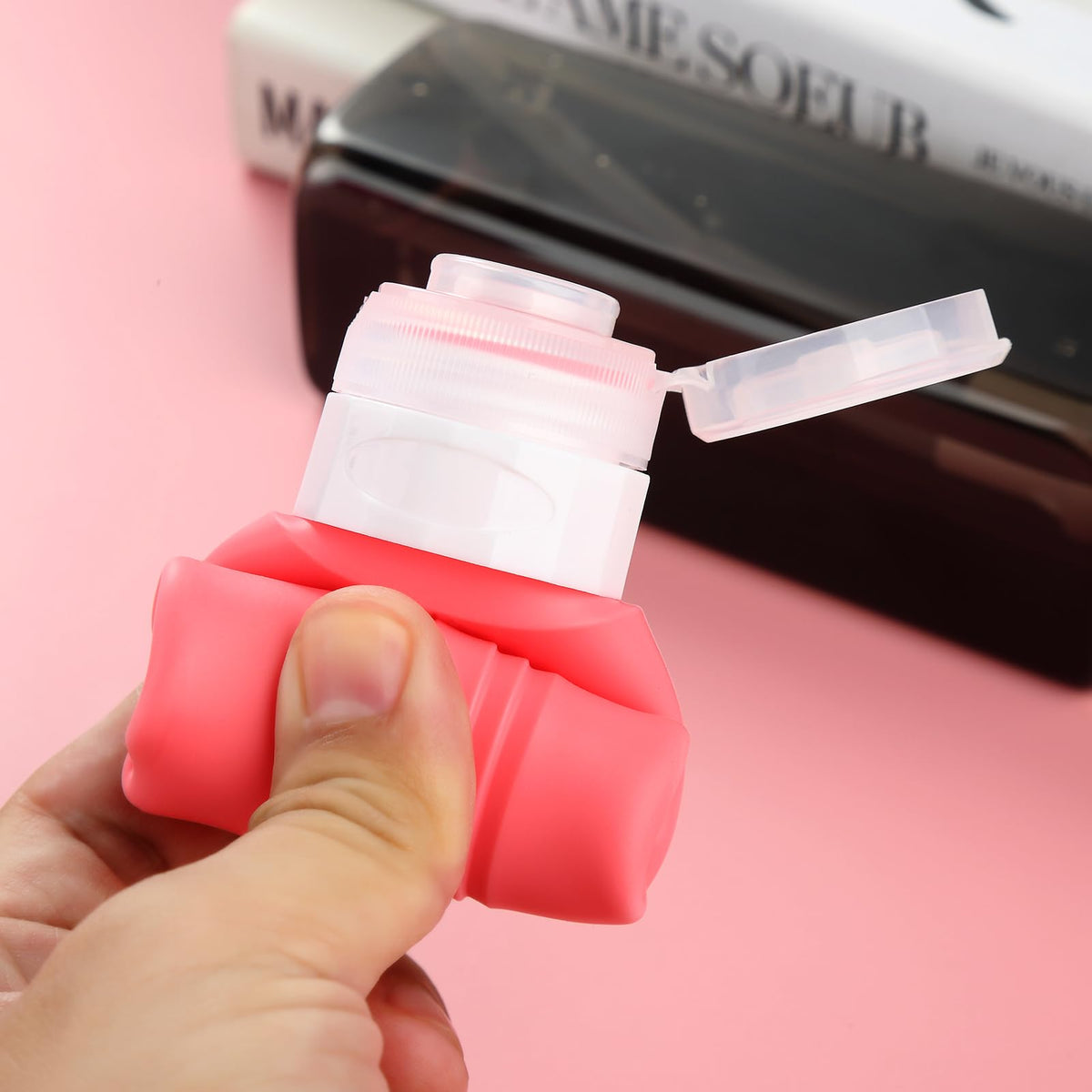 Travel Bottles for Toiletries (Dark-Purp-3oz)