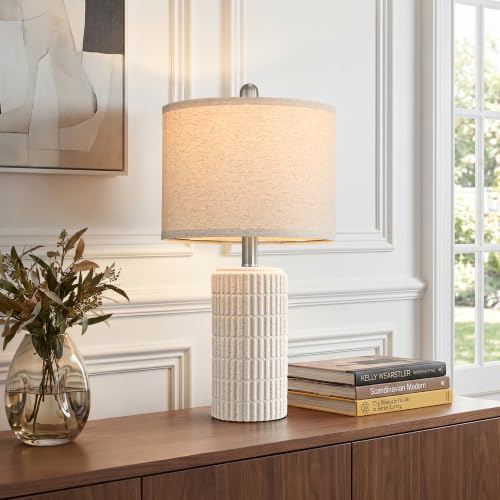 21'' Modern Ceramic Table Lamp with Gift Box for Bedroom