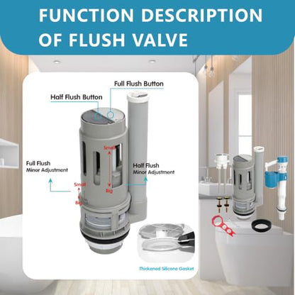 2 In Dual Flush Valve Replacement Kit for 2