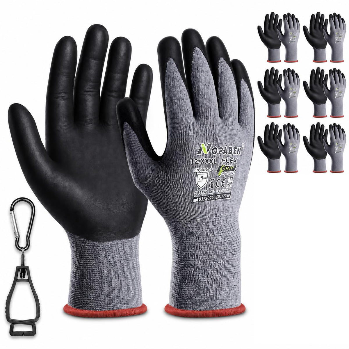 Safety Work Gloves Men (10/X-Large)