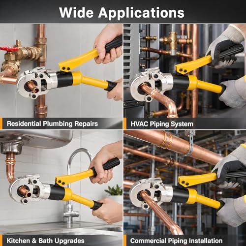 Copper Pipe Crimping Tool with 1