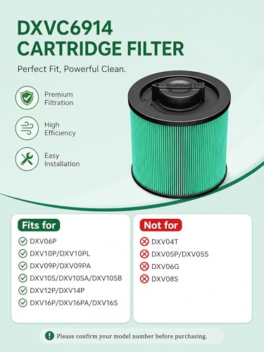 DXVC6914 Filters for Dewalt 6