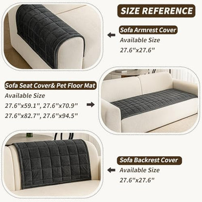 Couch Covers for Dogs (Dark Grey / 1PC/27.6"x94.5")
