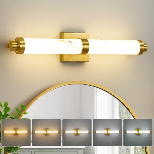 LED Modern Wall Sconces (Resin Gold / 24-Inch)