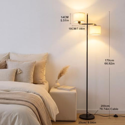 Black Floor Lamp for Living Room
