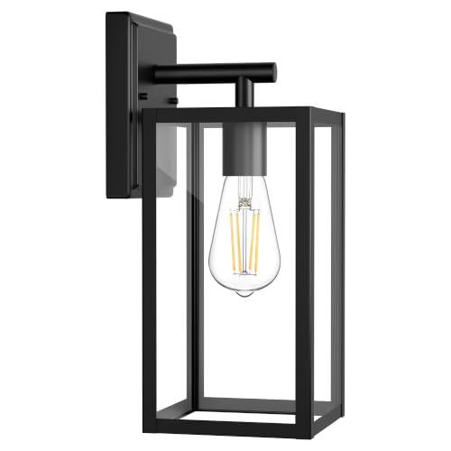 Outdoor Wall Light Fixture Matte Black Waterproof